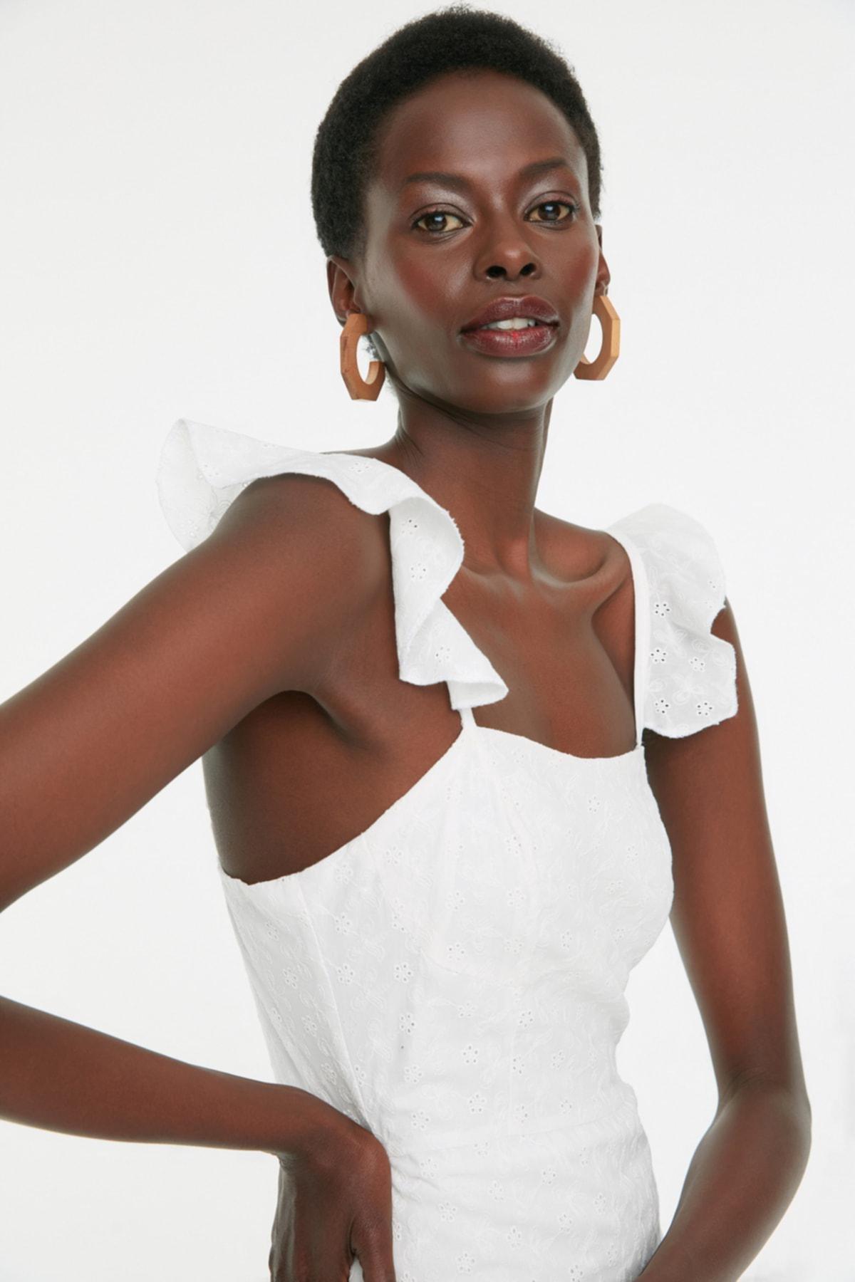White A-Line Dress, , large image number 2