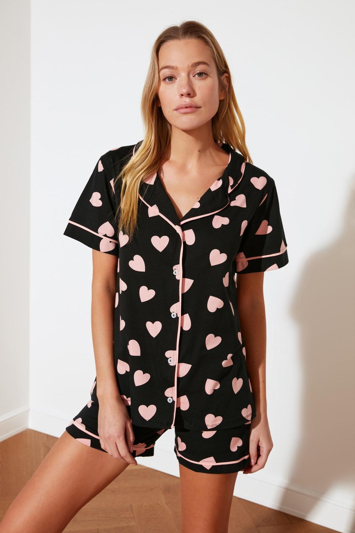 Trendyol - Multicolour Heart Pajama Set