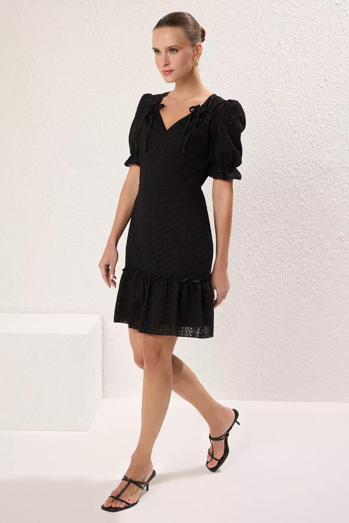 Lace Baby Doll Mini Dress, , large image number 1