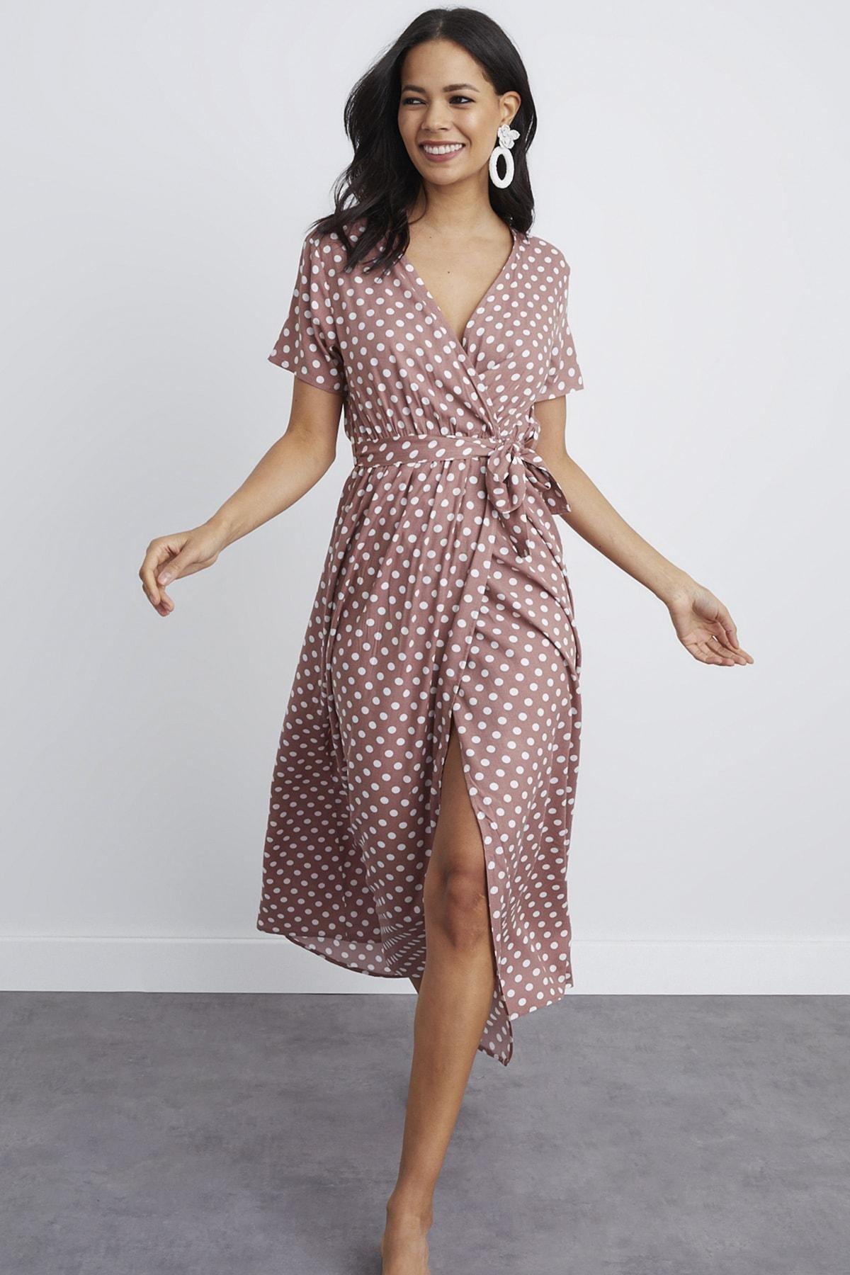 Pink Polka Dot Dress, , large image number 0