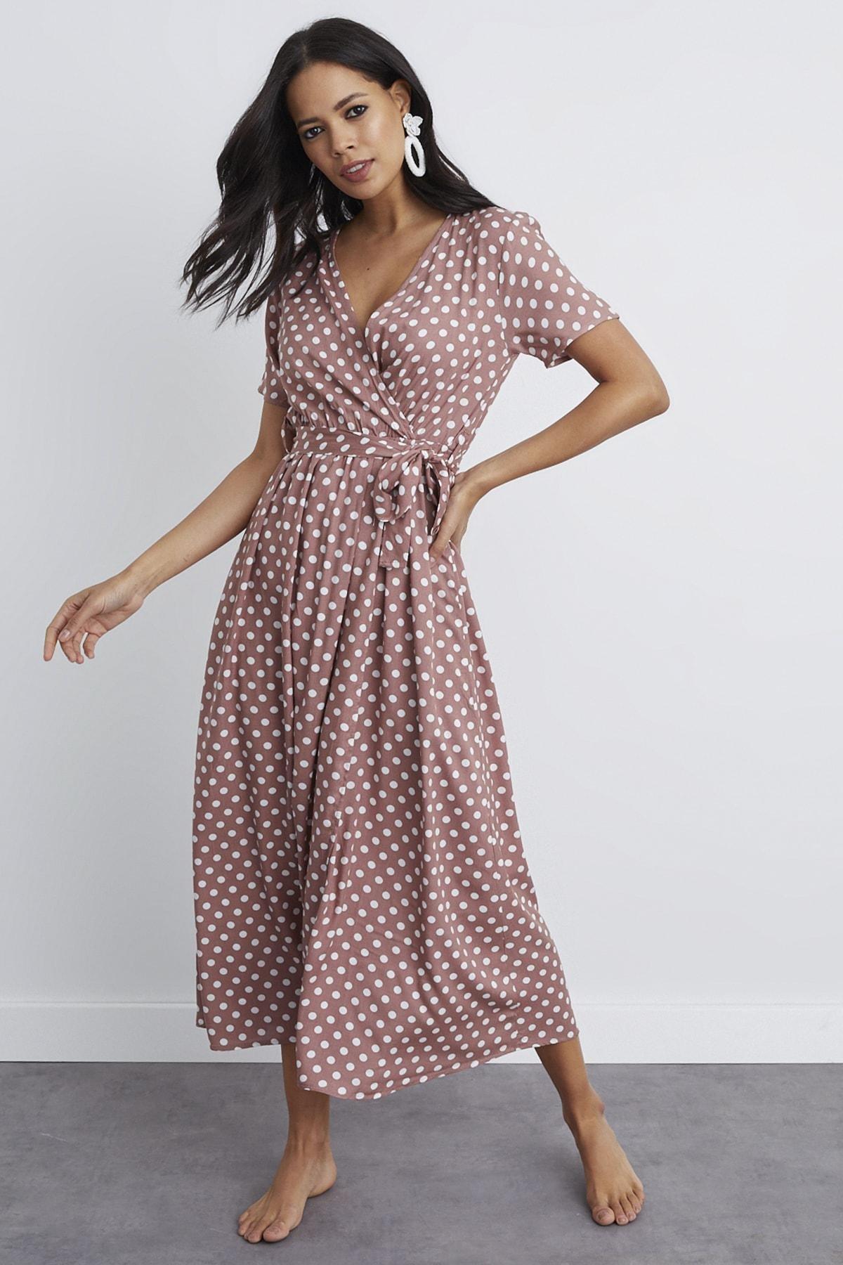 Pink Polka Dot Dress, , large image number 1