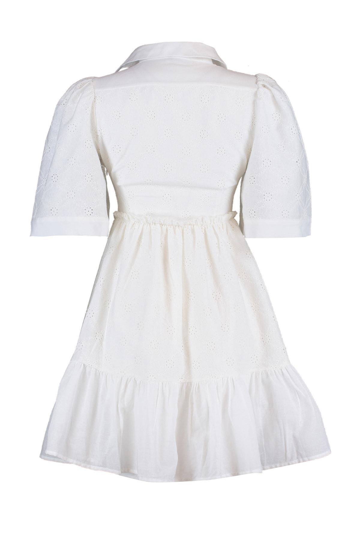 White Skater Mini Dress, , large image number 7