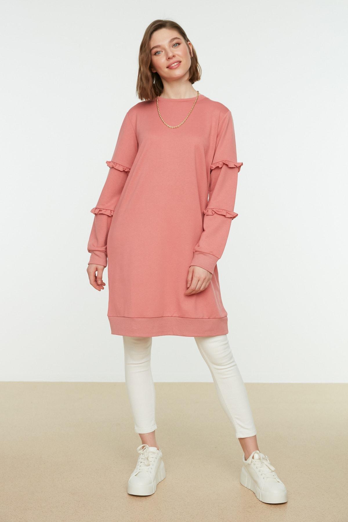 Pink Crew Neck Tunic, , large image number 2