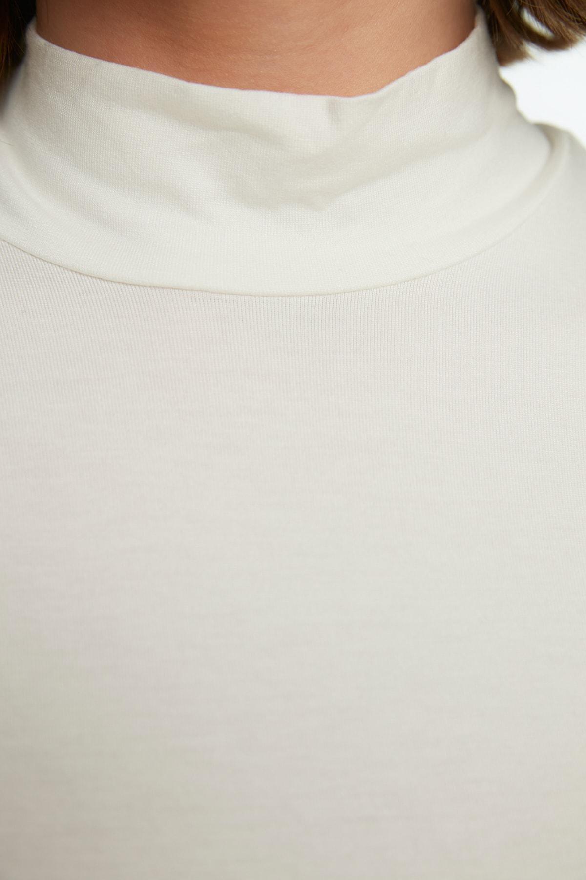 White Turtleneck Tunic, , large image number 5