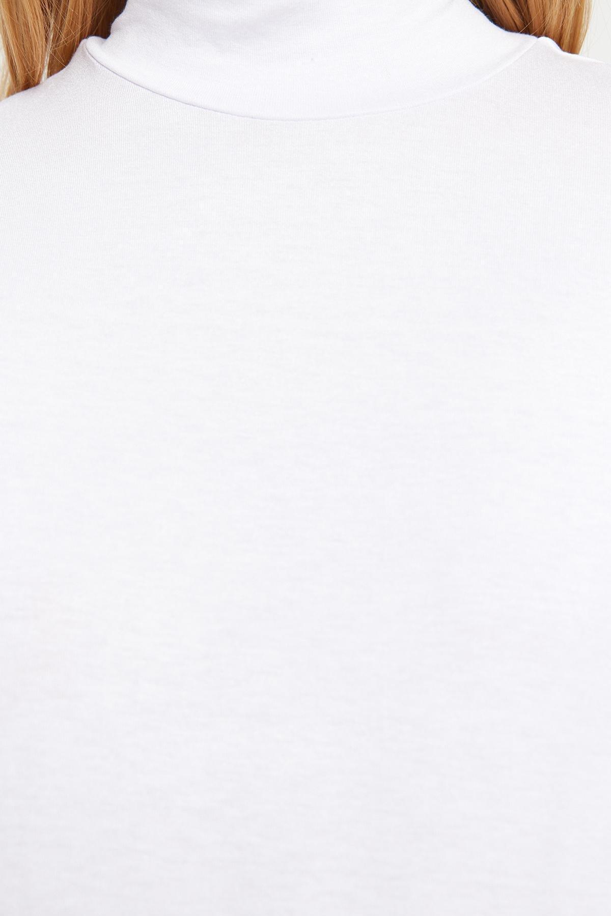 White Turtleneck Tunic, , large image number 9