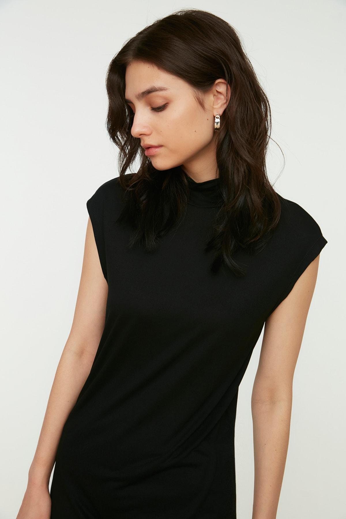Black Turtleneck Tunic, , large image number 1