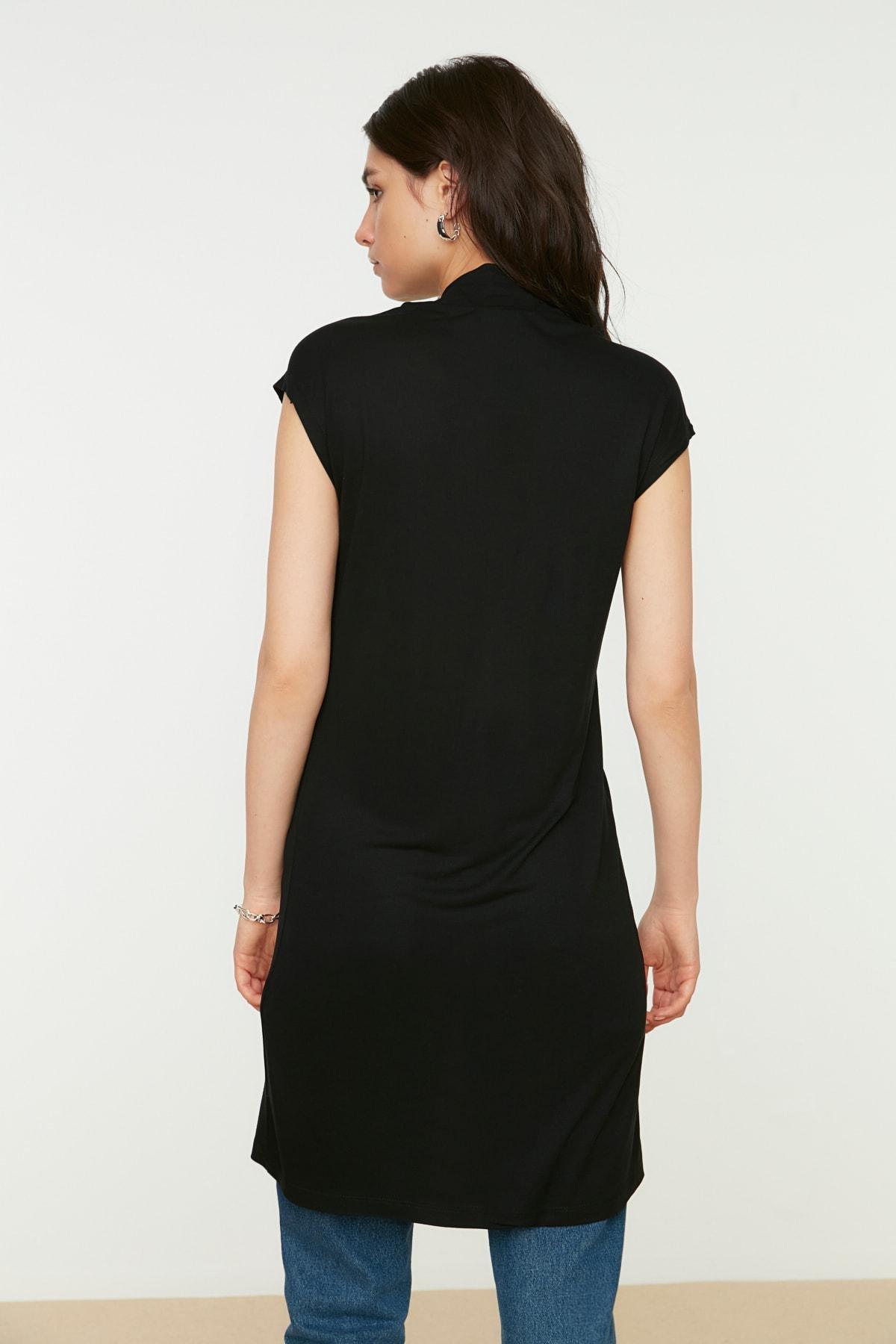 Black Turtleneck Tunic, , large image number 4