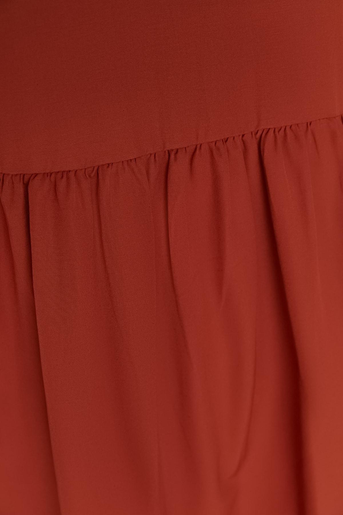 Orange Skater Maxi Dress, , large image number 3