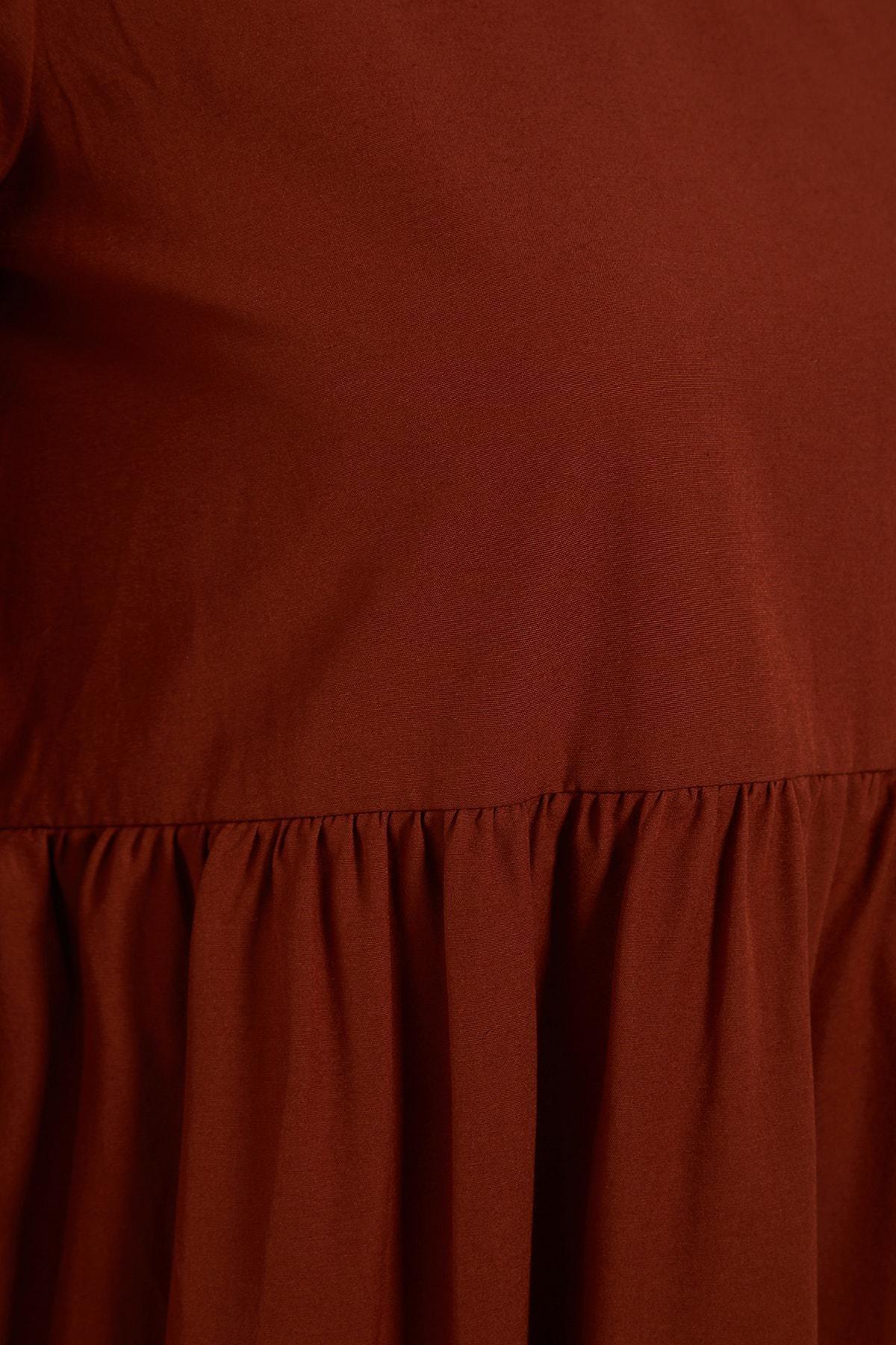 Orange Skater Maxi Dress, , large image number 6