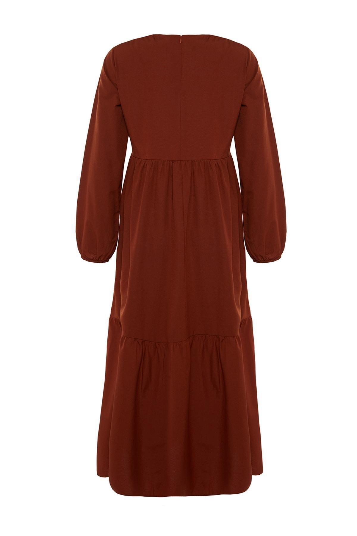 Orange Skater Maxi Dress, , large image number 7