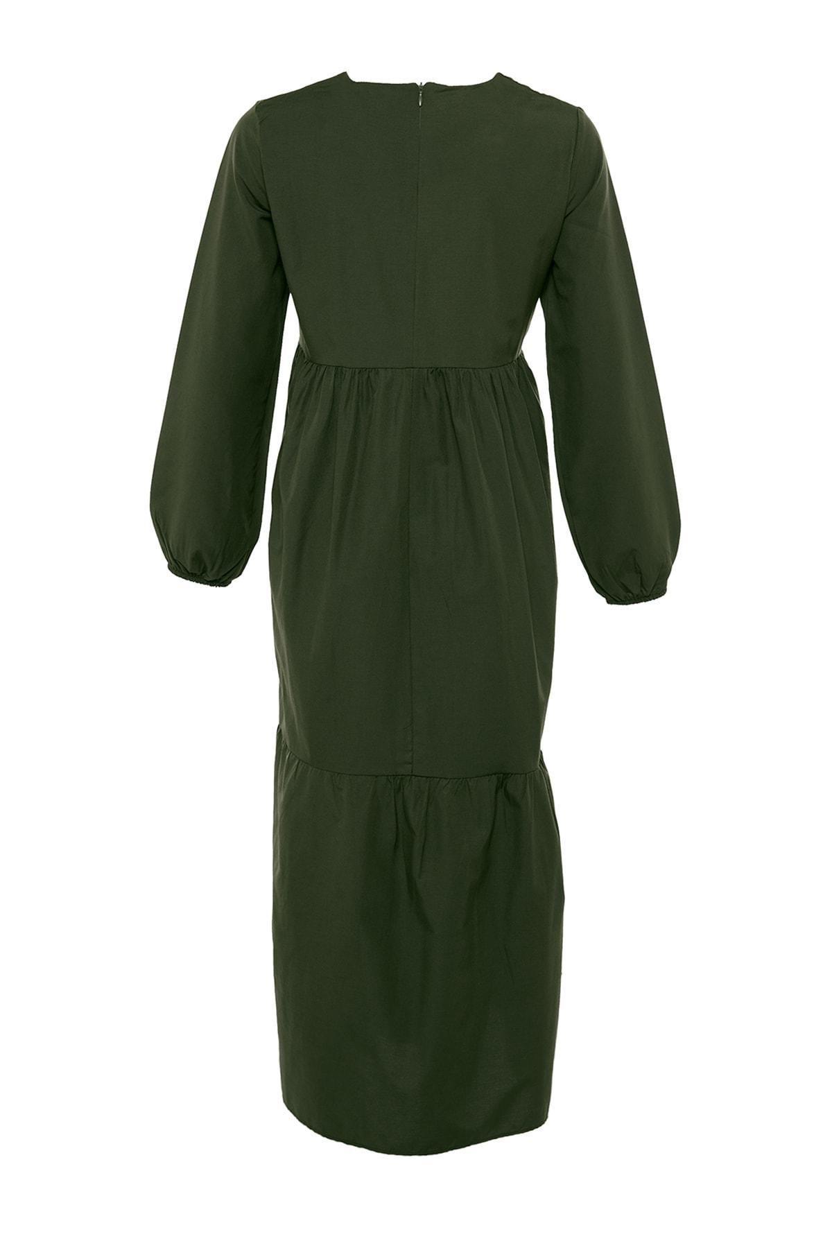 Green Skater Maxi Dress, , large image number 5