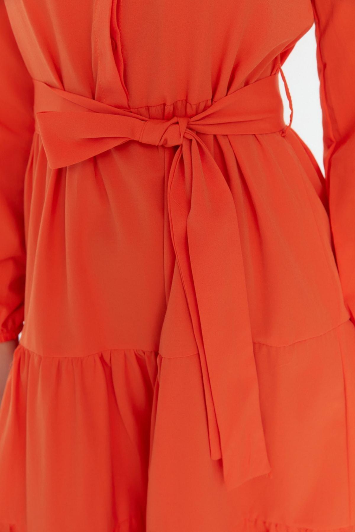 Orange Basic Maxi Dress, , large image number 2