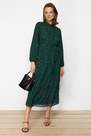 Trendyol - Green Patterned Chiffon Woven Dress