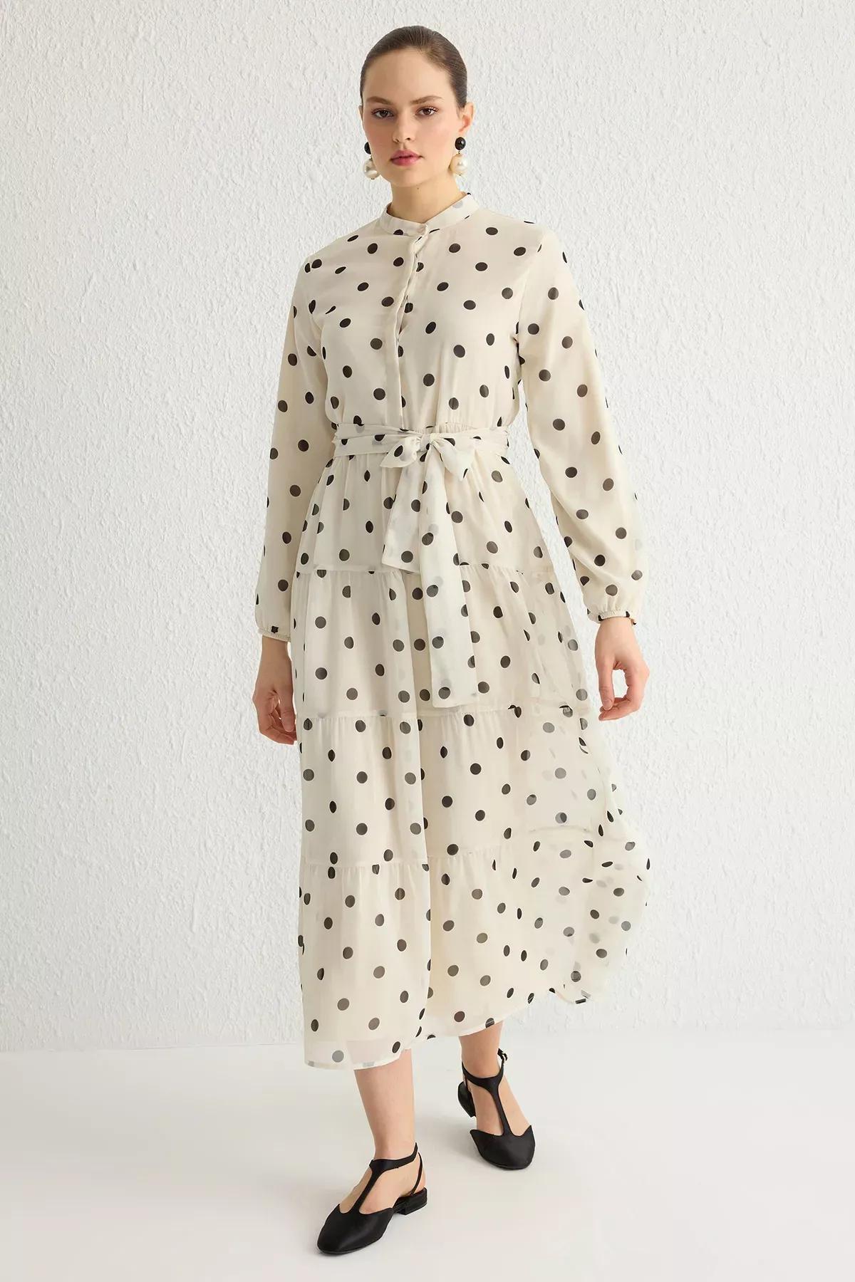 Brown Skater Maxi Dress, , large image number 0