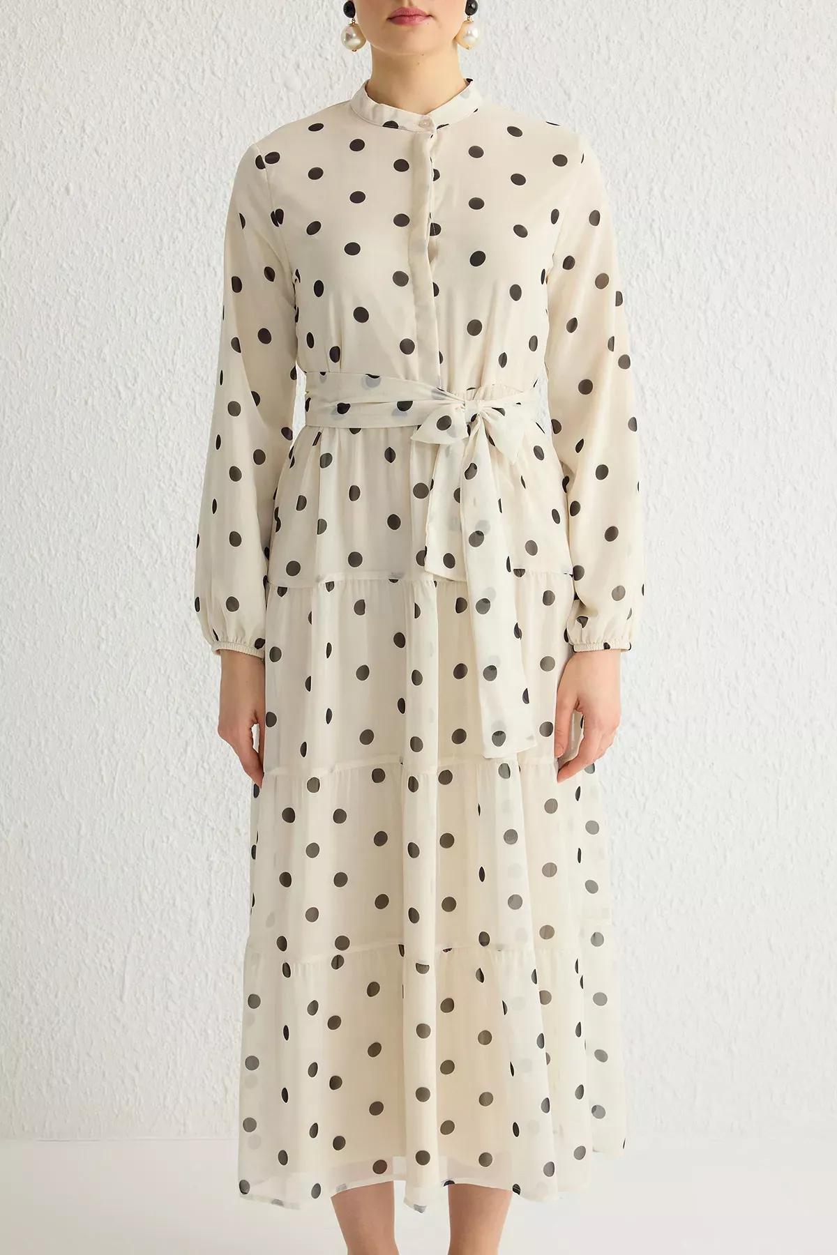 Brown Skater Maxi Dress, , large image number 6