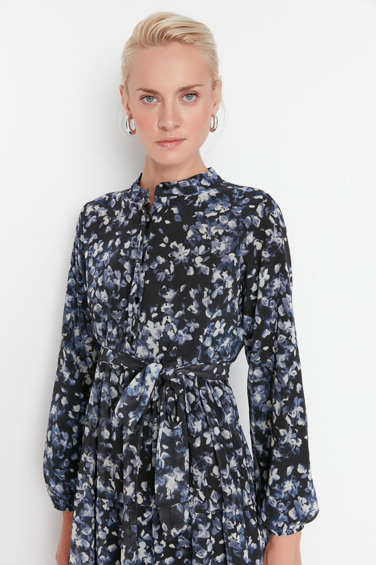 Black Skater Relaxed Dress, , large image number 2