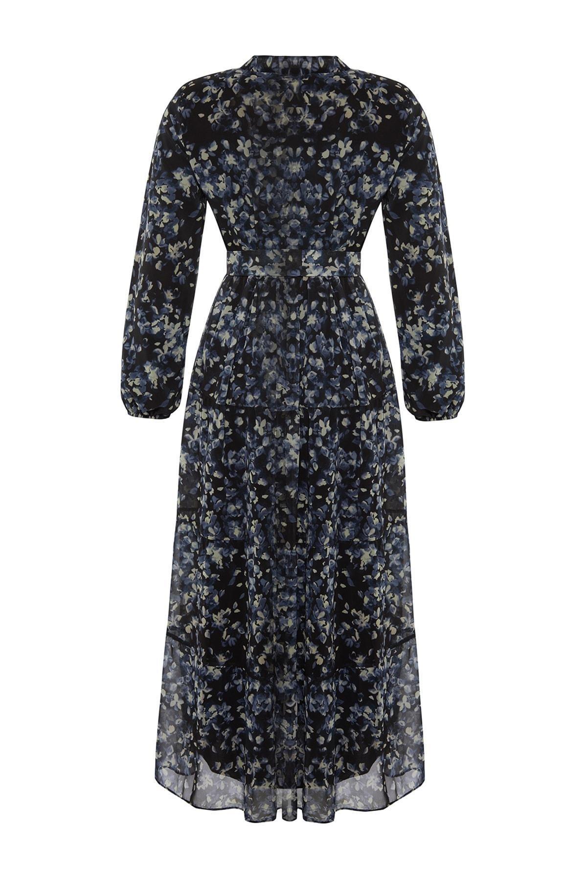 Black Skater Relaxed Dress, , large image number 5