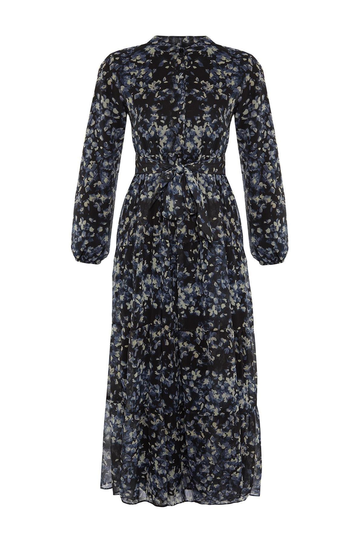 Black Skater Relaxed Dress, , large image number 7