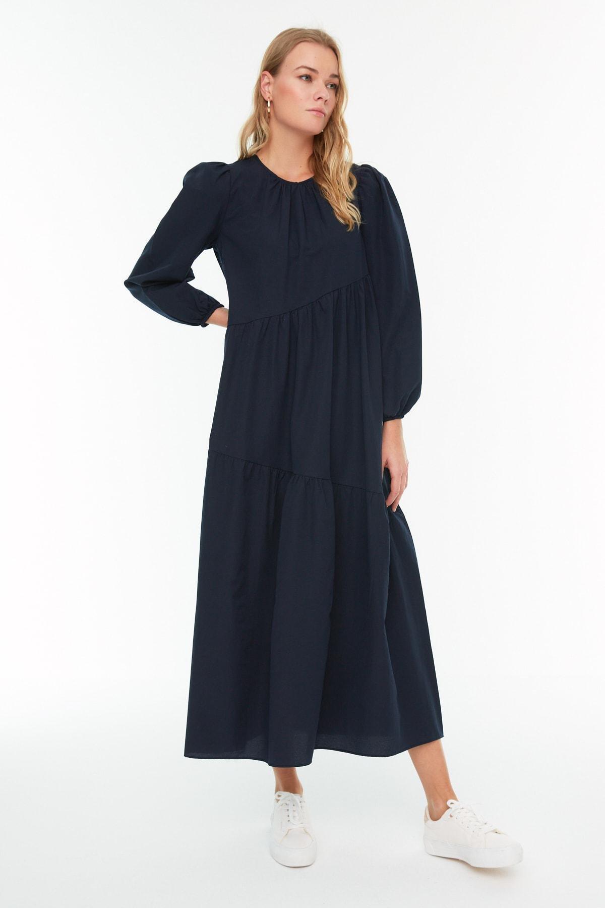 Blue A-Line Dress, , large image number 2