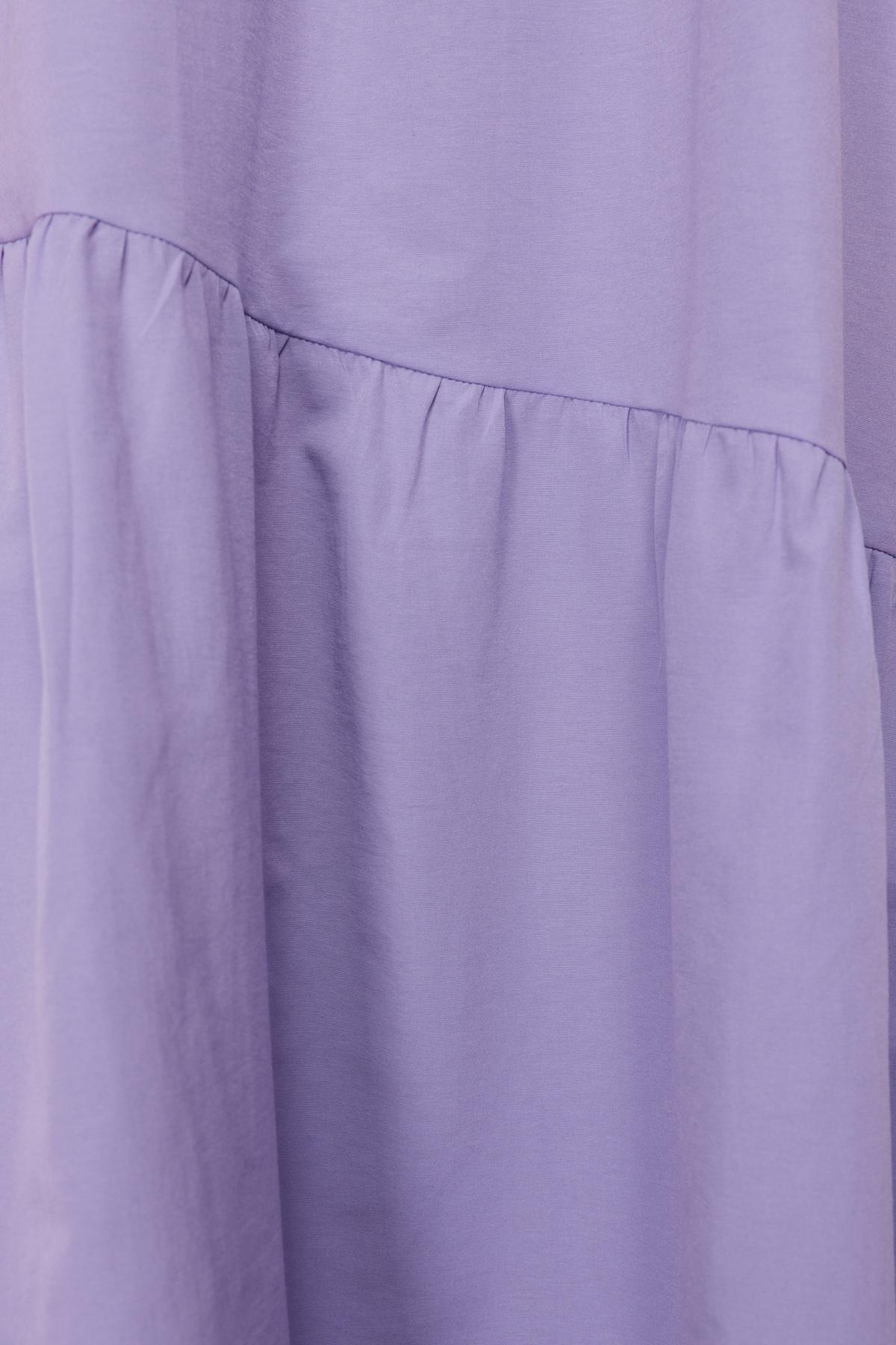 Purple Crew Neck A-Line Dress, , large image number 8