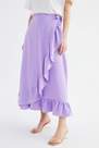 Trendyol - Purple Midi Mid Waist Skirt