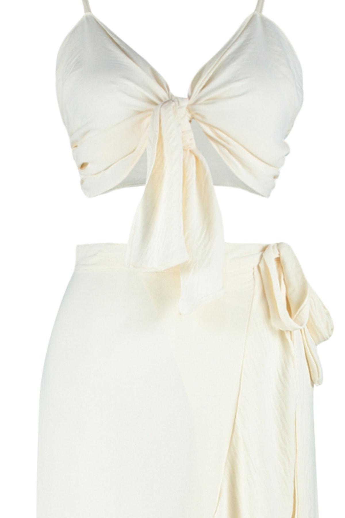 White Sweetheart Co-Ord Set, , large image number 1