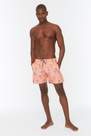 Trendyol - Pink Textured Swim Shorts