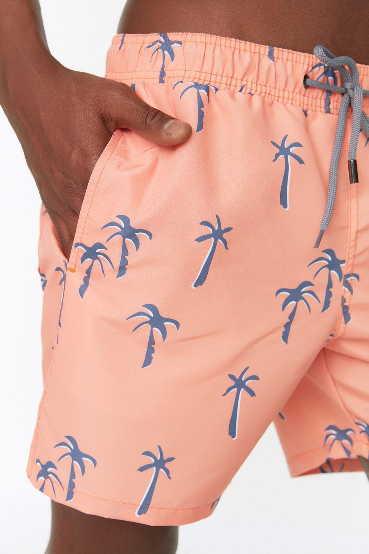 Pink Textured Swim Shorts, , large image number 2