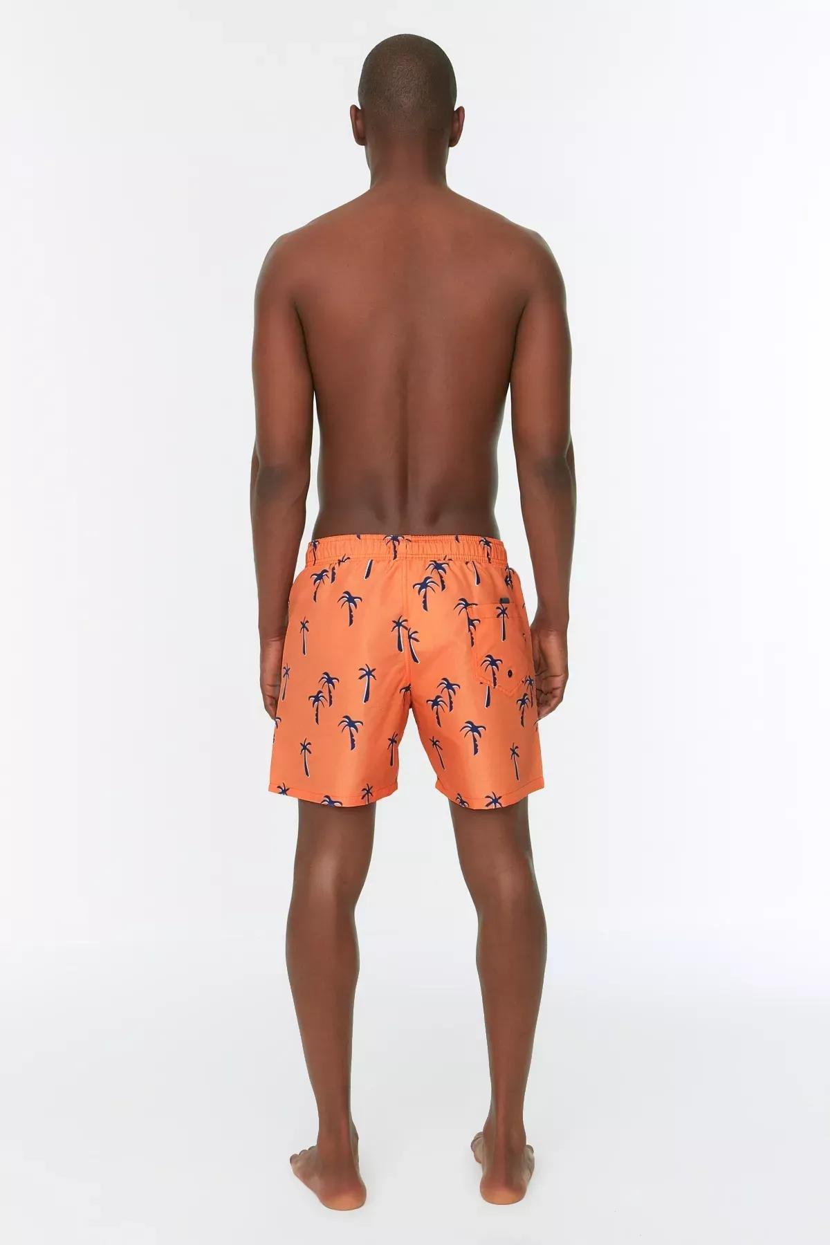 Pink Textured Swim Shorts, , large image number 7