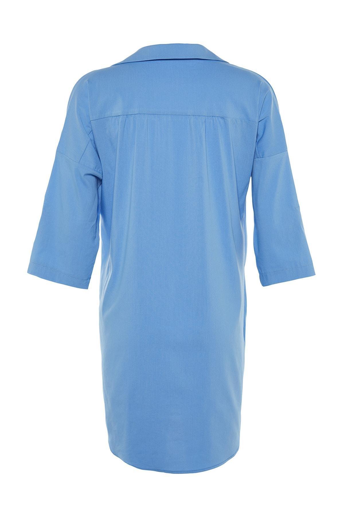 Blue Relaxed Dress, , large image number 10