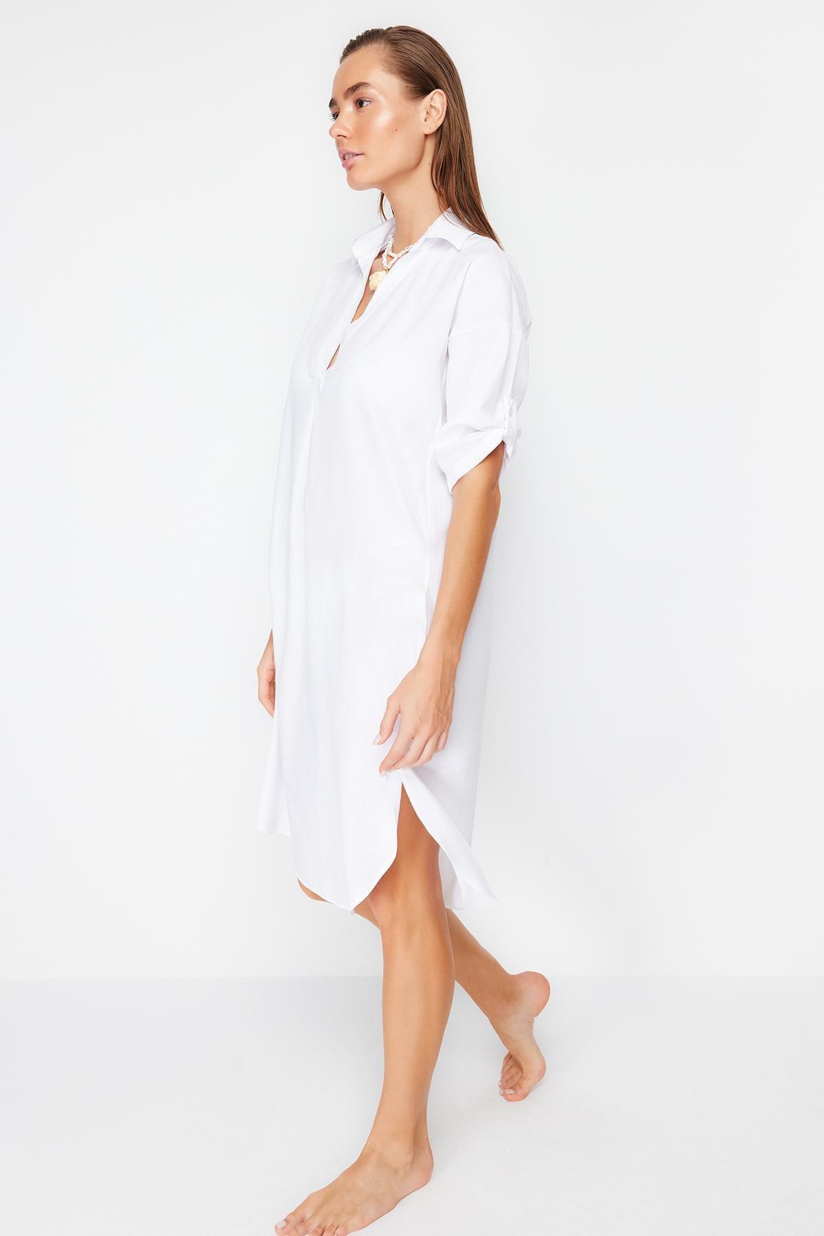 White Midi Dress, C101_4499, large image number 1