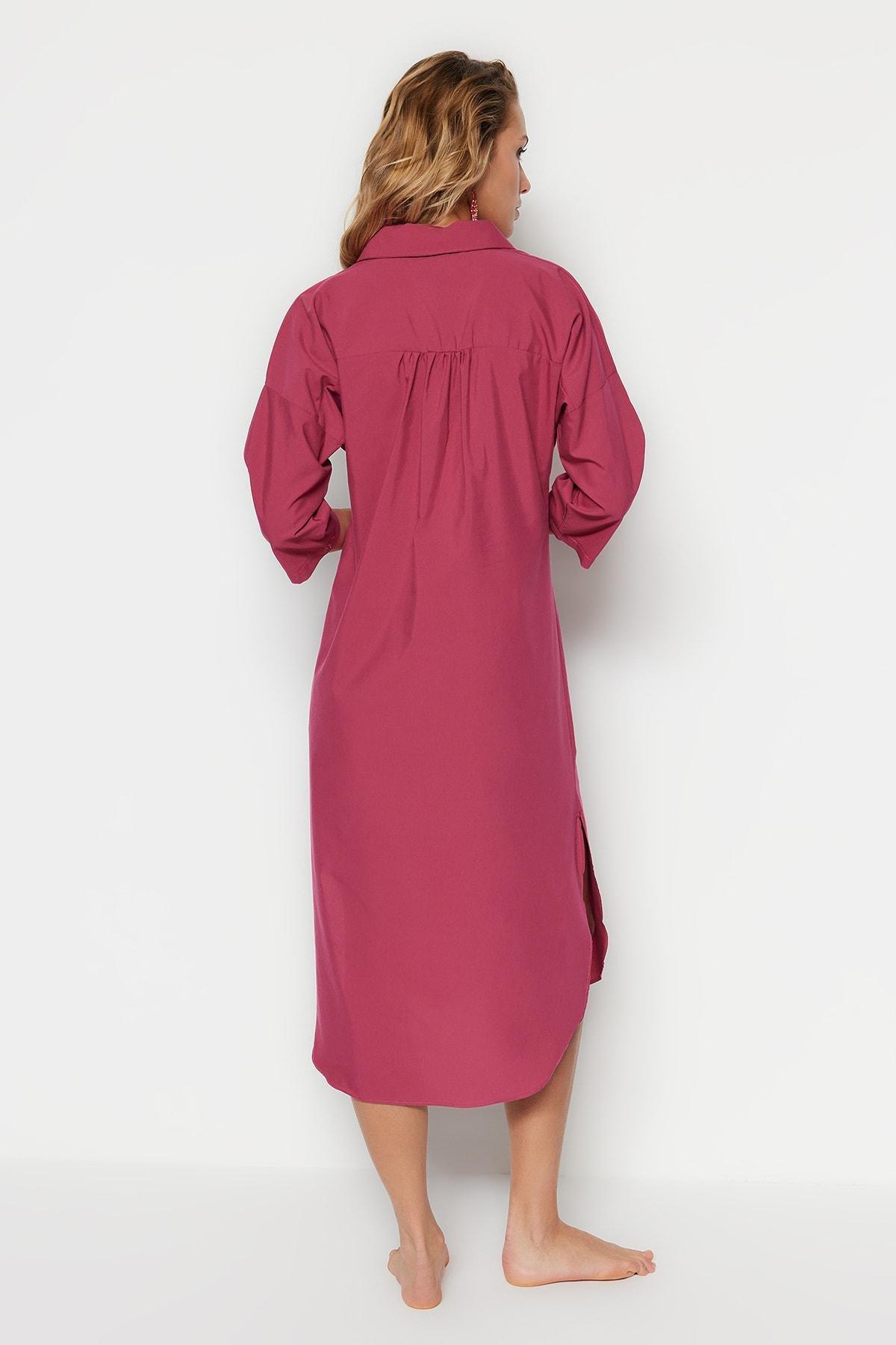 Pink Relaxed Midi Dress, , large image number 5