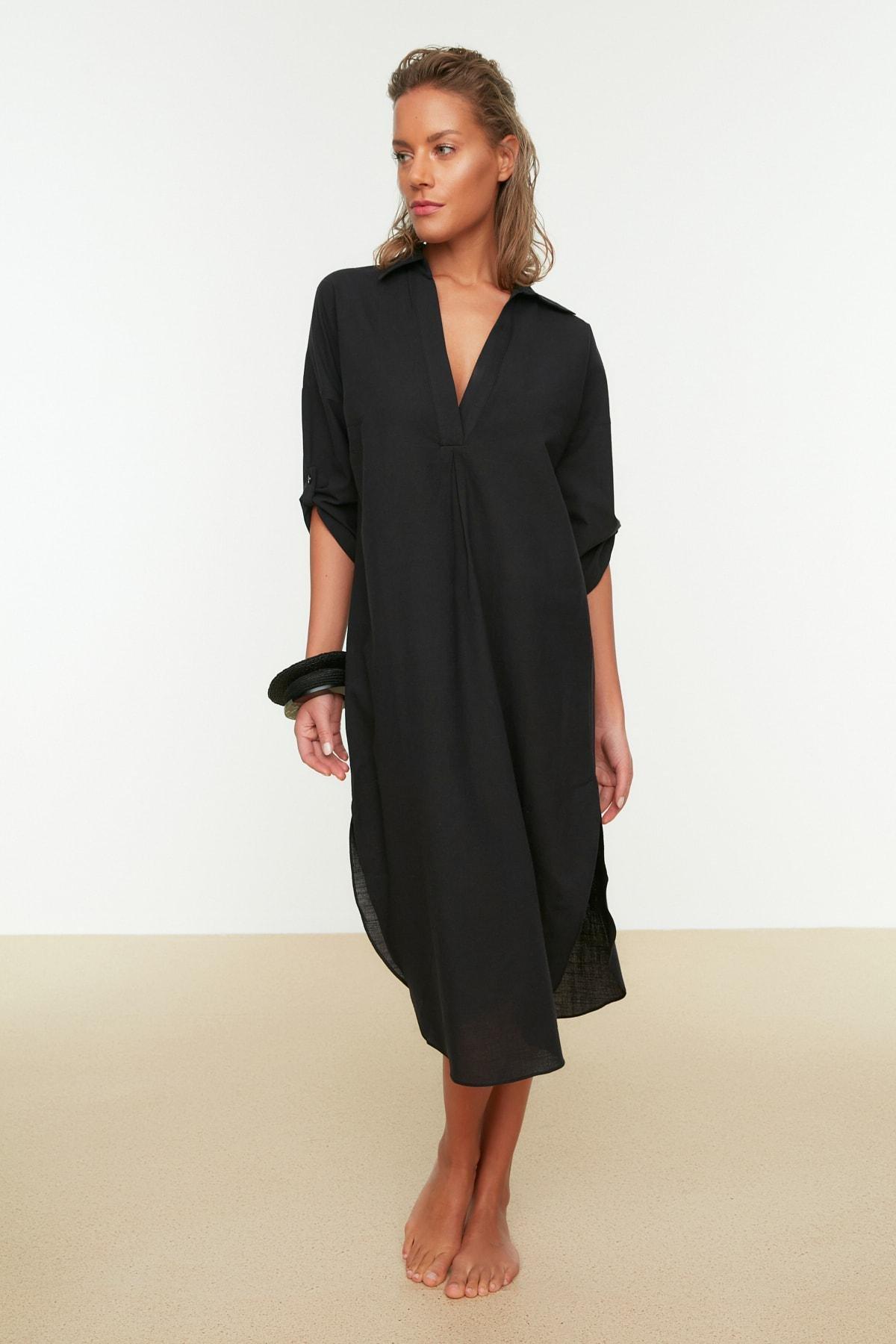 Black Midi Dress, , large image number 0