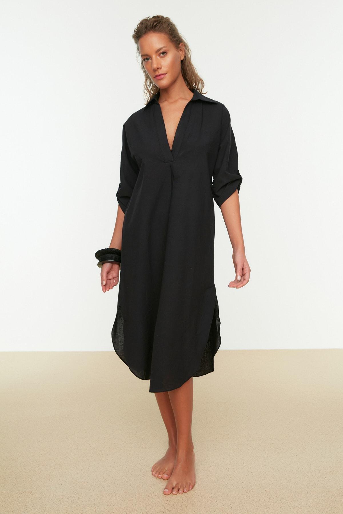 Black Midi Dress, , large image number 4