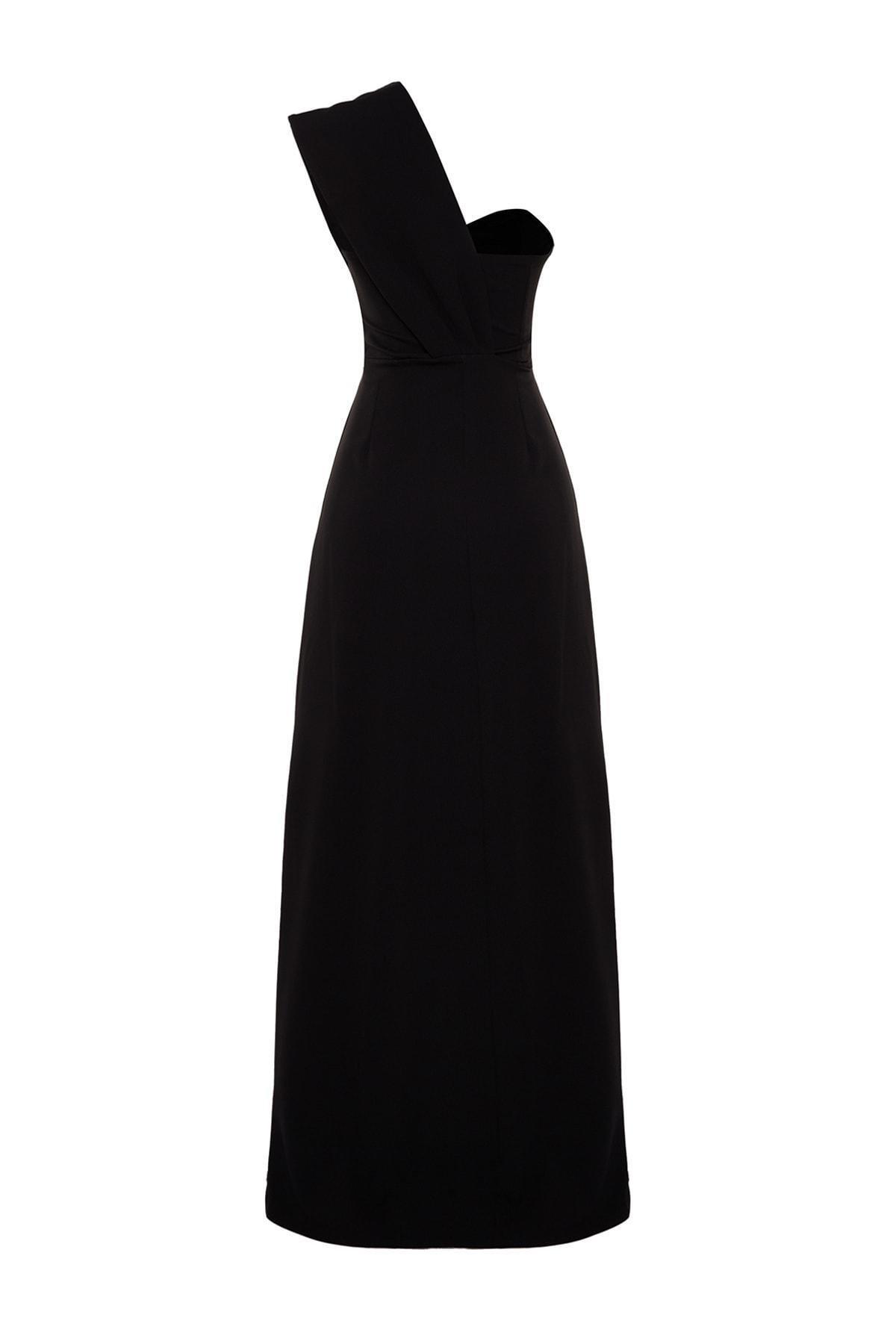 Black Shift Maxi Occasionwear Dress, , large image number 8
