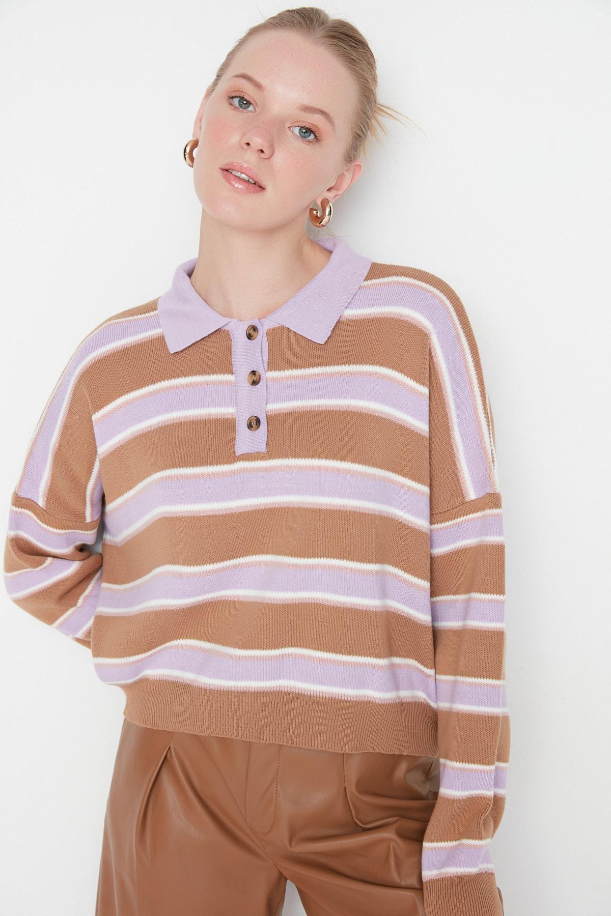 Multicolour Striped Sweater, , large image number 2