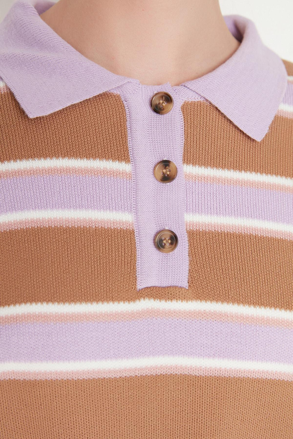 Multicolour Striped Sweater, , large image number 3