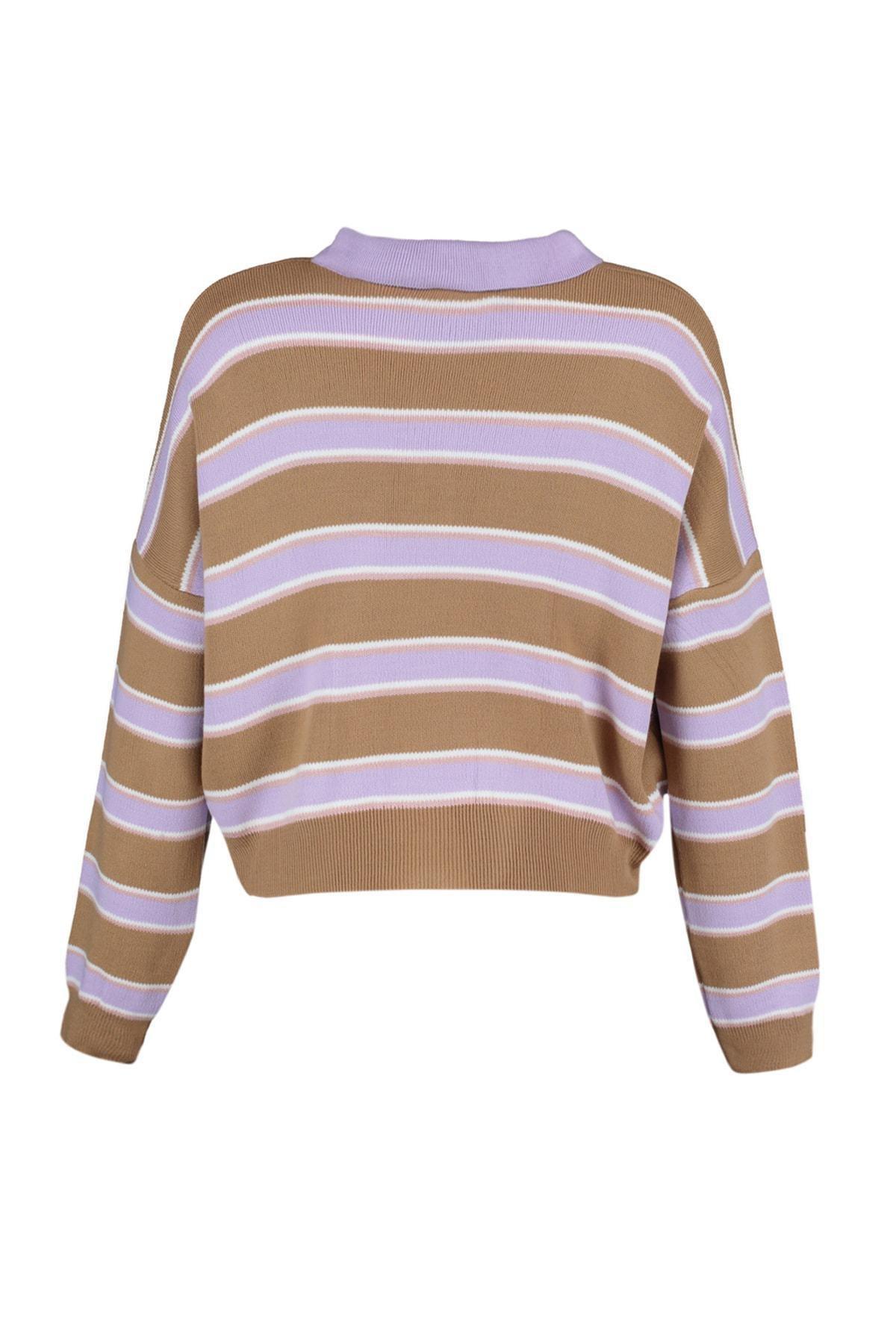 Multicolour Striped Sweater, , large image number 5