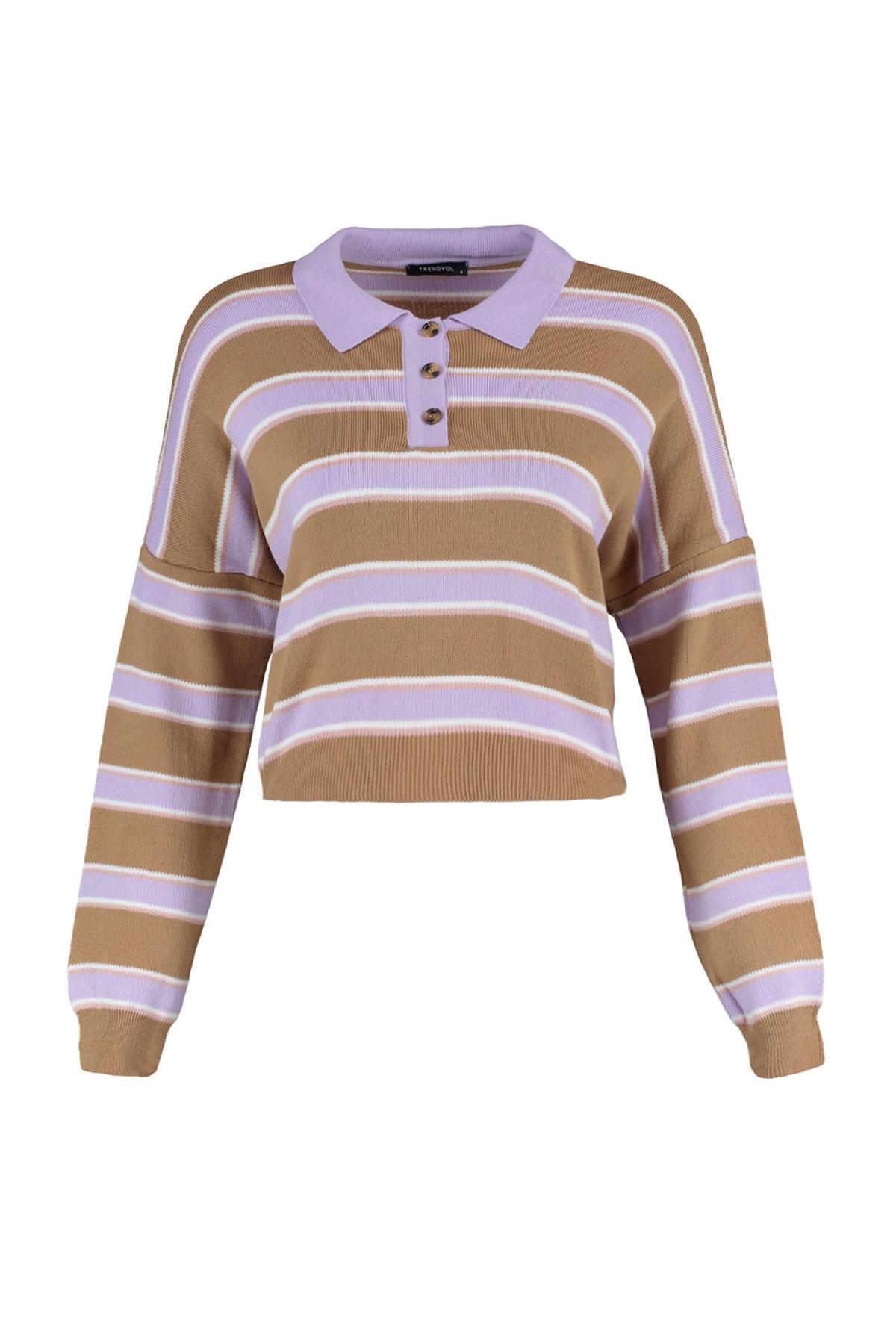 Multicolour Striped Sweater, , large image number 6
