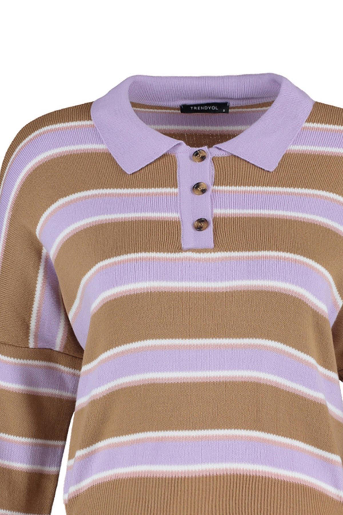 Multicolour Striped Sweater, , large image number 7