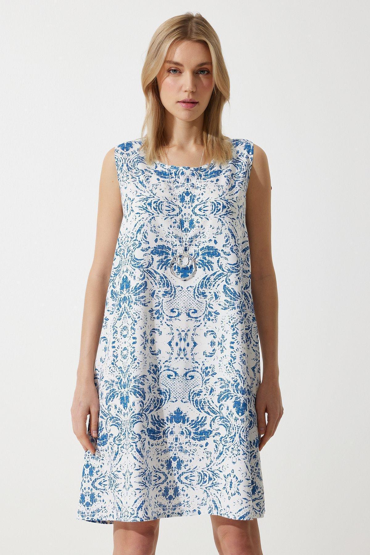 White Floral Dress, , large image number 3
