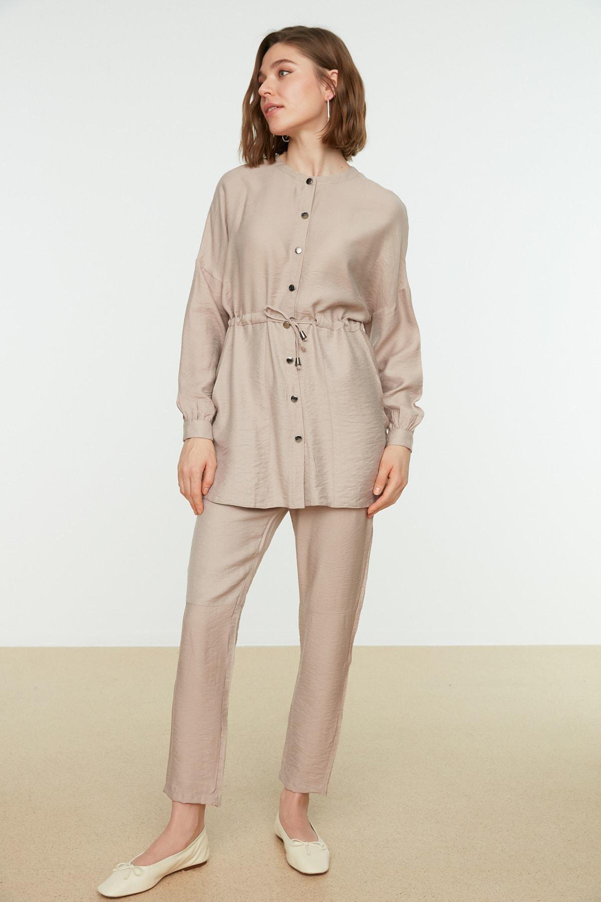 Beige Regular Two-Piece Set, , large image number 0