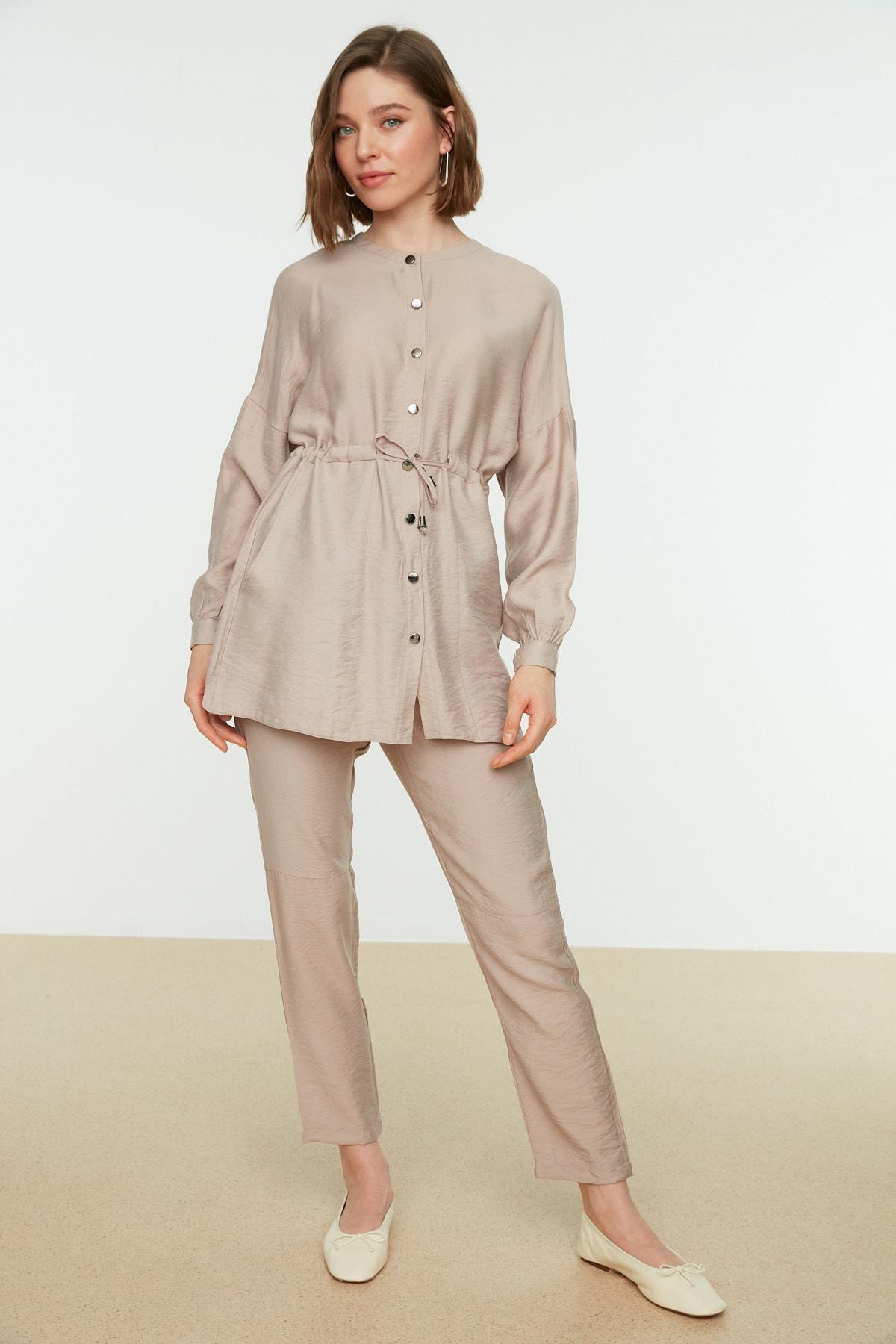 Beige Regular Two-Piece Set, , large image number 1