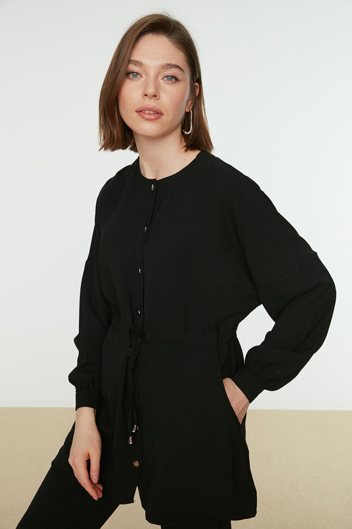 Black Crew Neck Co-Ord Set, , large image number 2