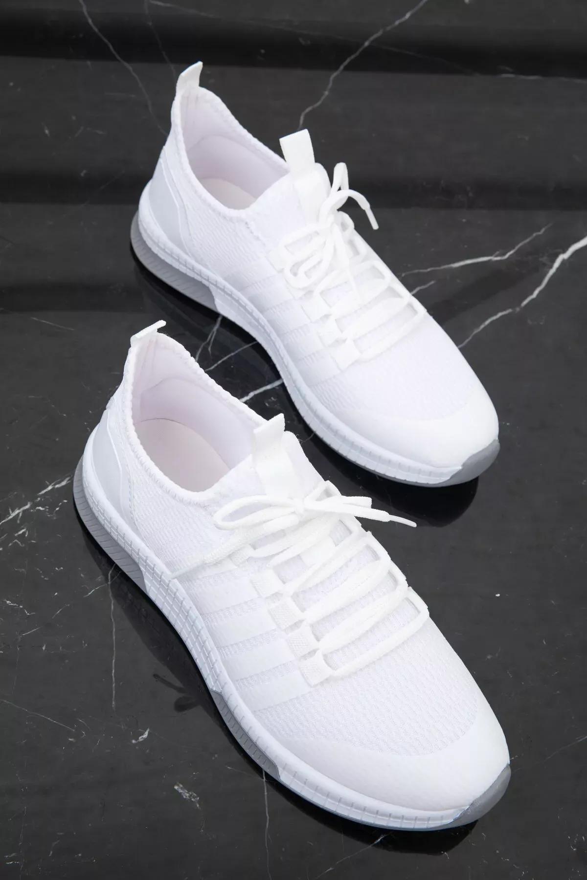 White Casual Sneakers, , large image number 1