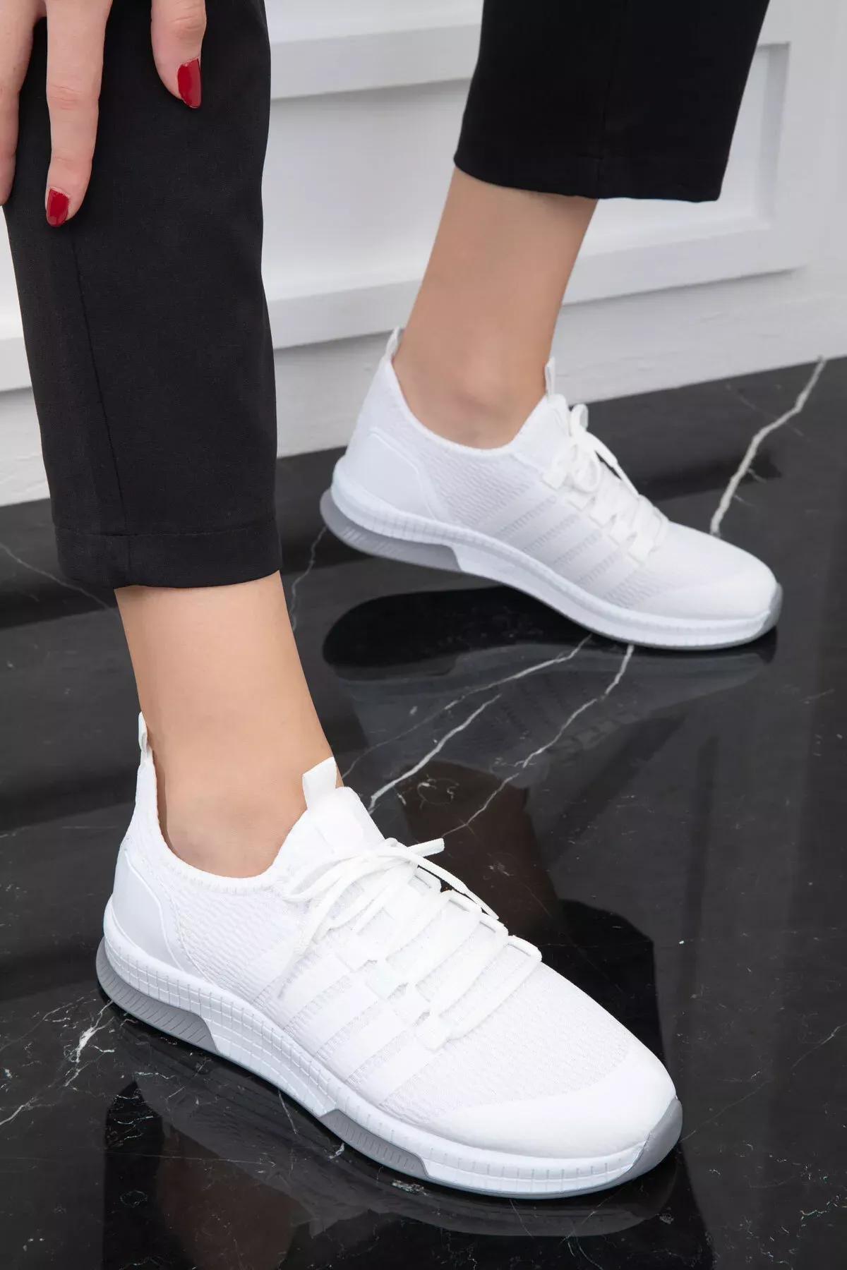 White Casual Sneakers, , large image number 2