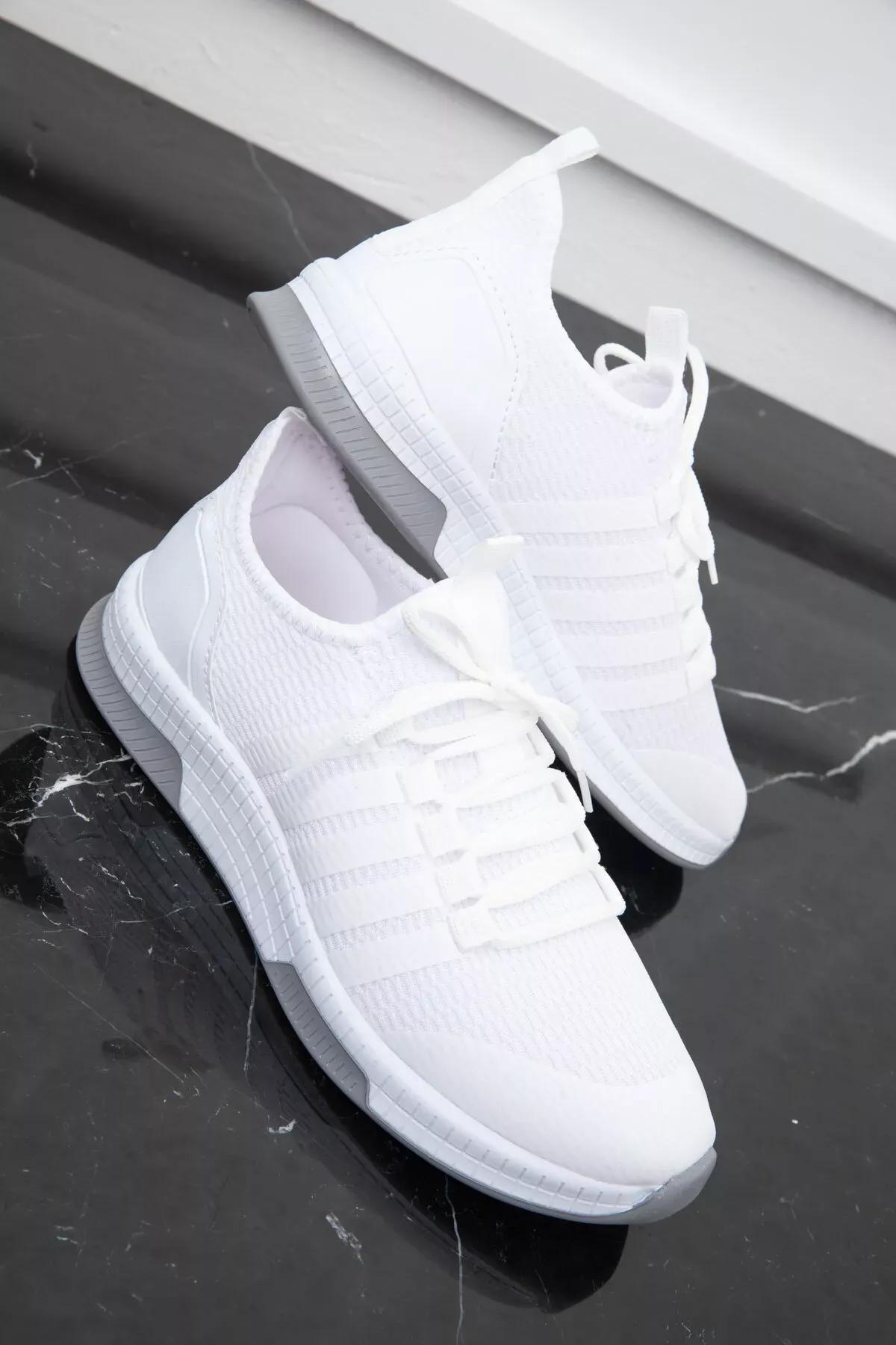 White Casual Sneakers, , large image number 3