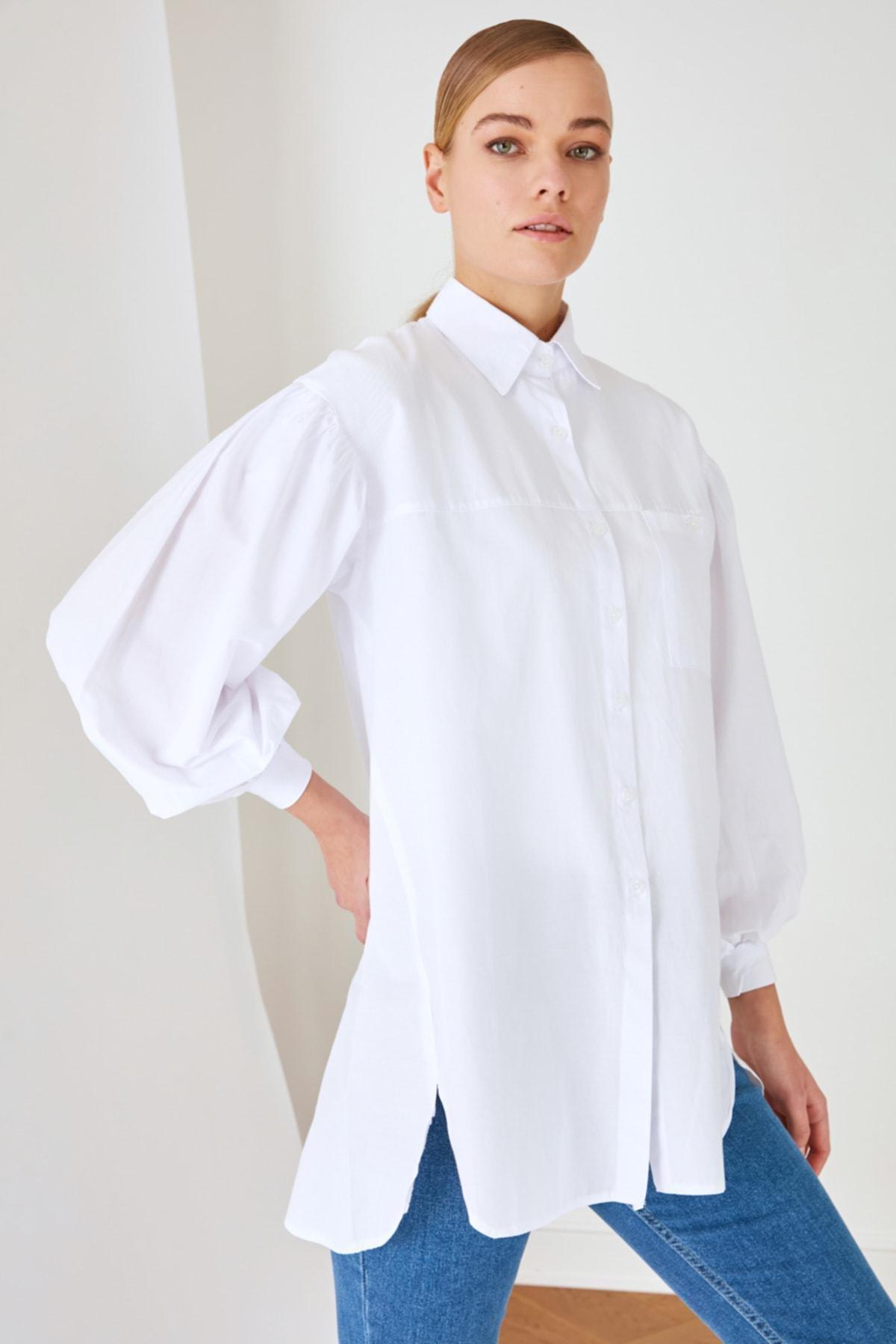 White Oversized Shirt, , large image number 3