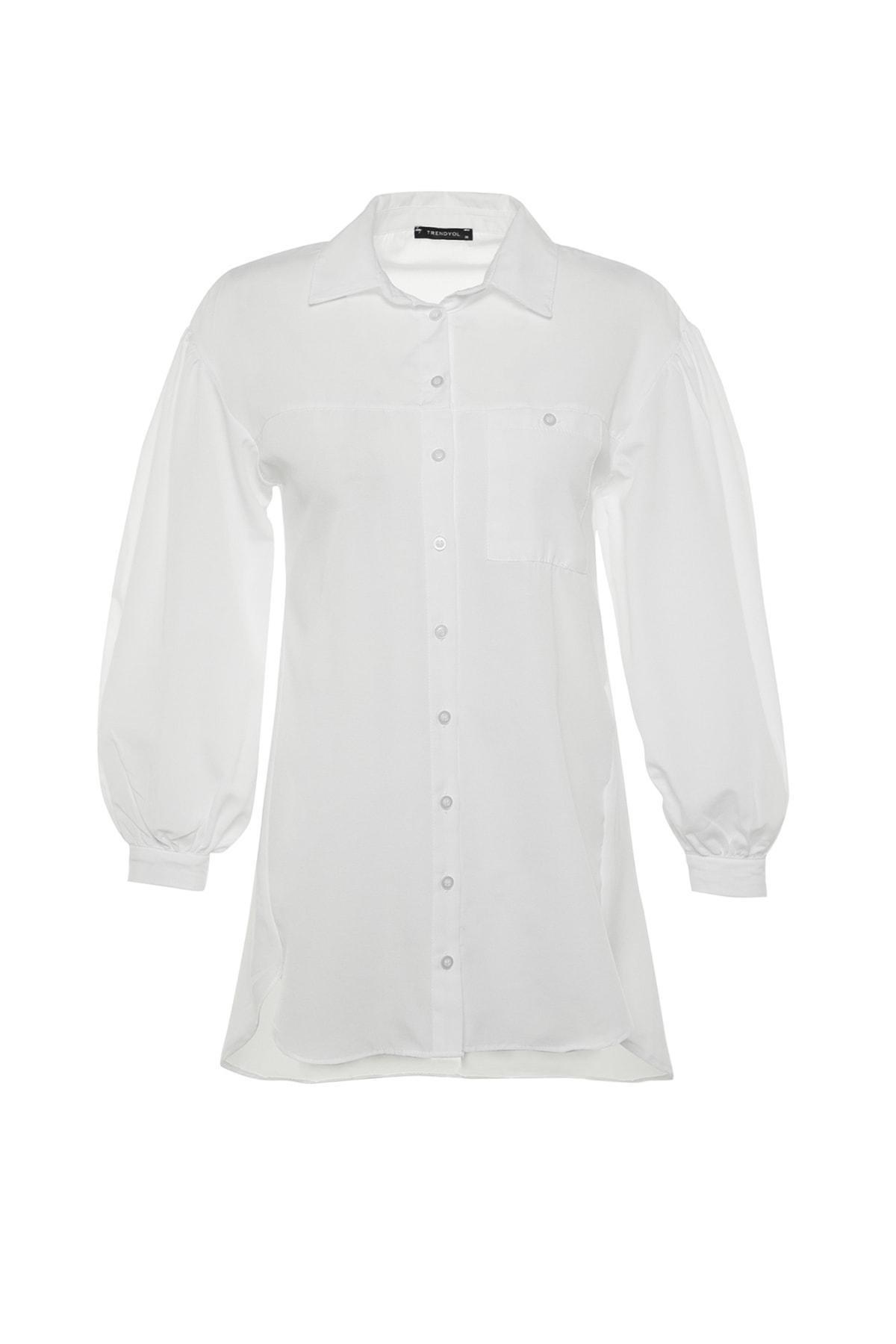 White Oversized Shirt, , large image number 5