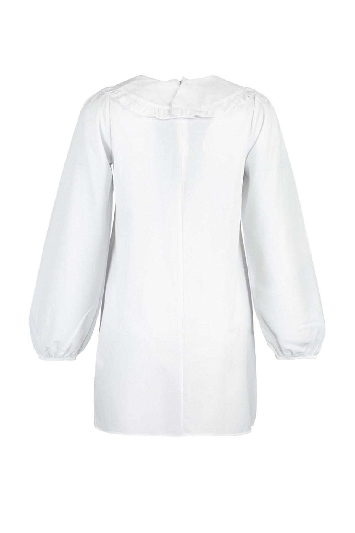 White Peter Pan Collar Tunic, , large image number 7